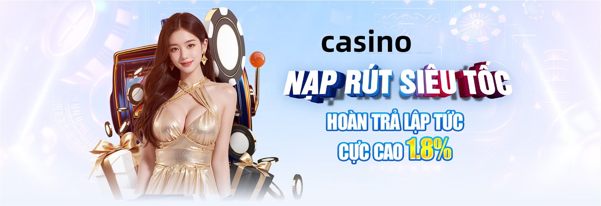 Hình ảnh quảng cáo của casieuno hiển thị nền tảng và các lợi ích