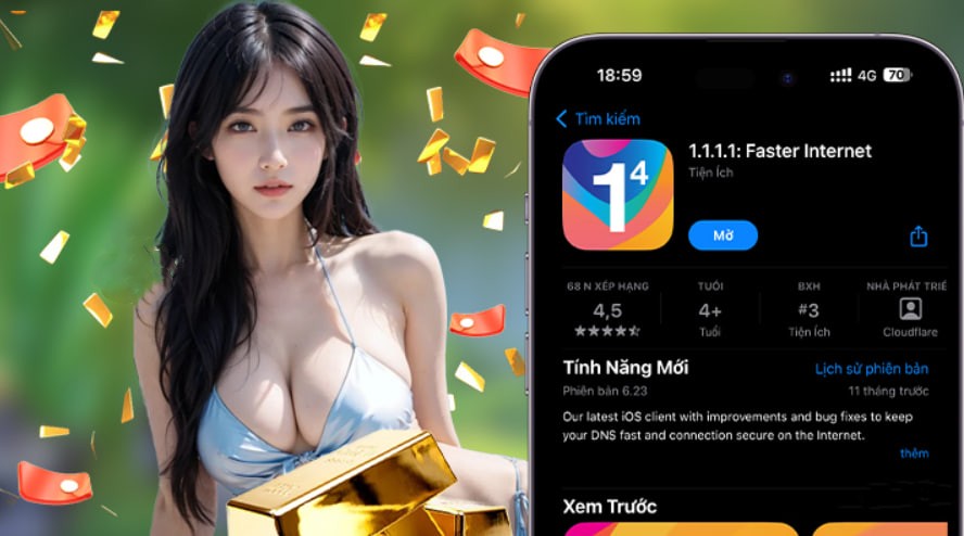 Hình ảnh quảng cáo của casieuno hiển thị nền tảng và các lợi ích