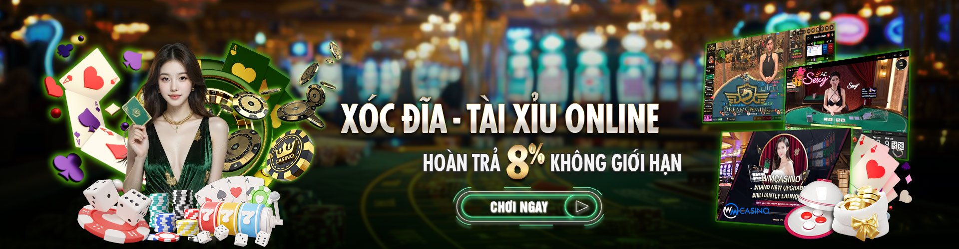 Hình ảnh quảng cáo của casieuno hiển thị nền tảng và các lợi ích